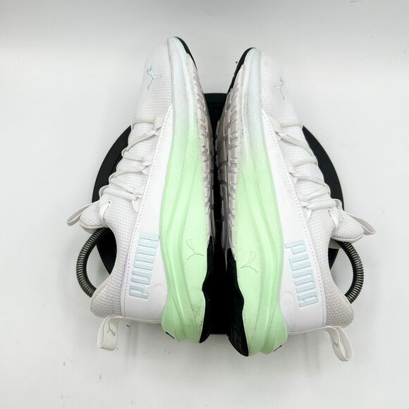 Puma Soft Stride One4All Running shoes white/green Womens Sneakers Size 8.5 - Picture 5 of 9